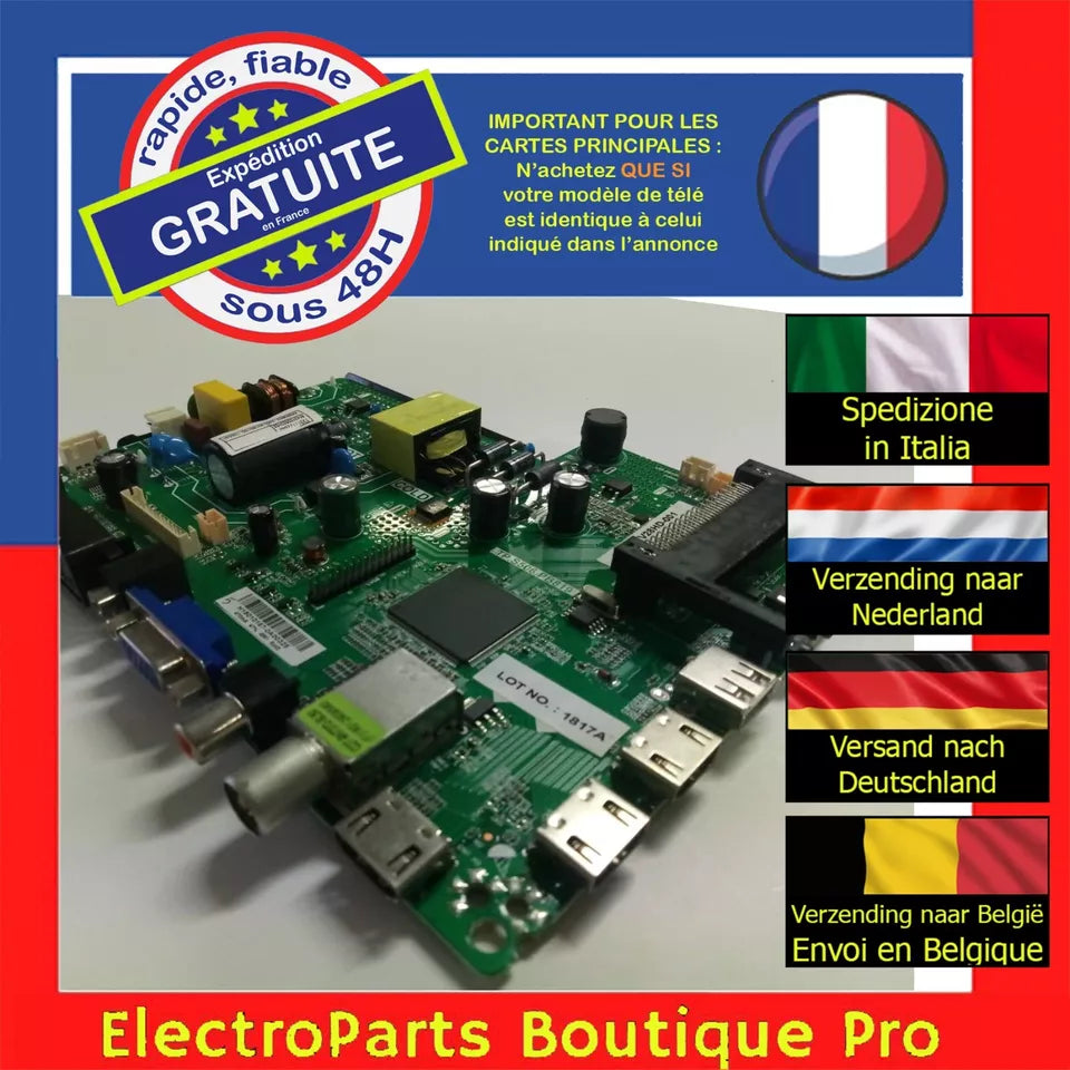 Carte principale TP.S506.PB819 pour télé ALTEC-LANSING AL-TV28HD-001