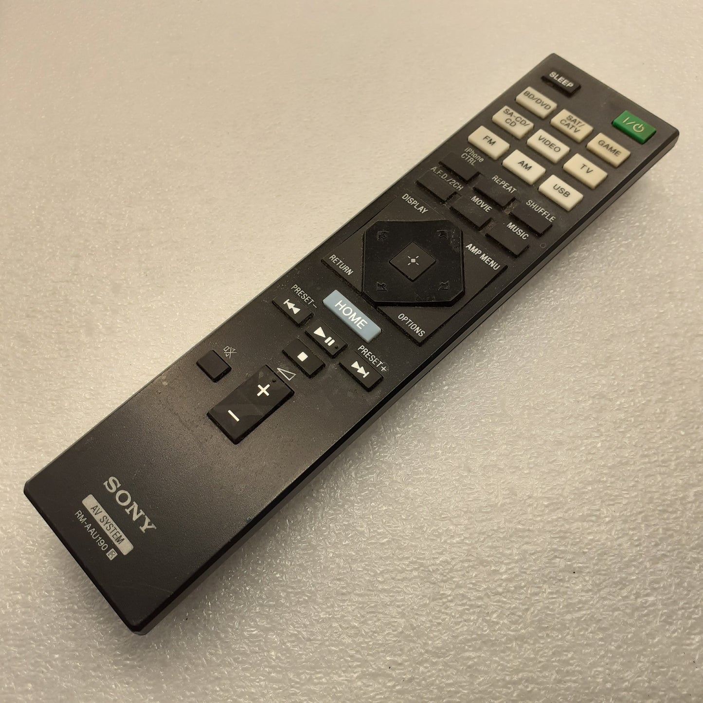 TÉLÉCOMMANDE RM-AAU190 pour ampli SONY STR-DH75