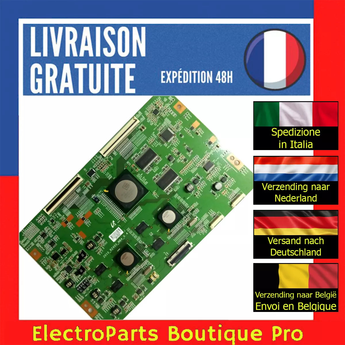 Carte T-CON 2010_R240S_MB4_0_4 pour télé SAMSUNG UE46C7700