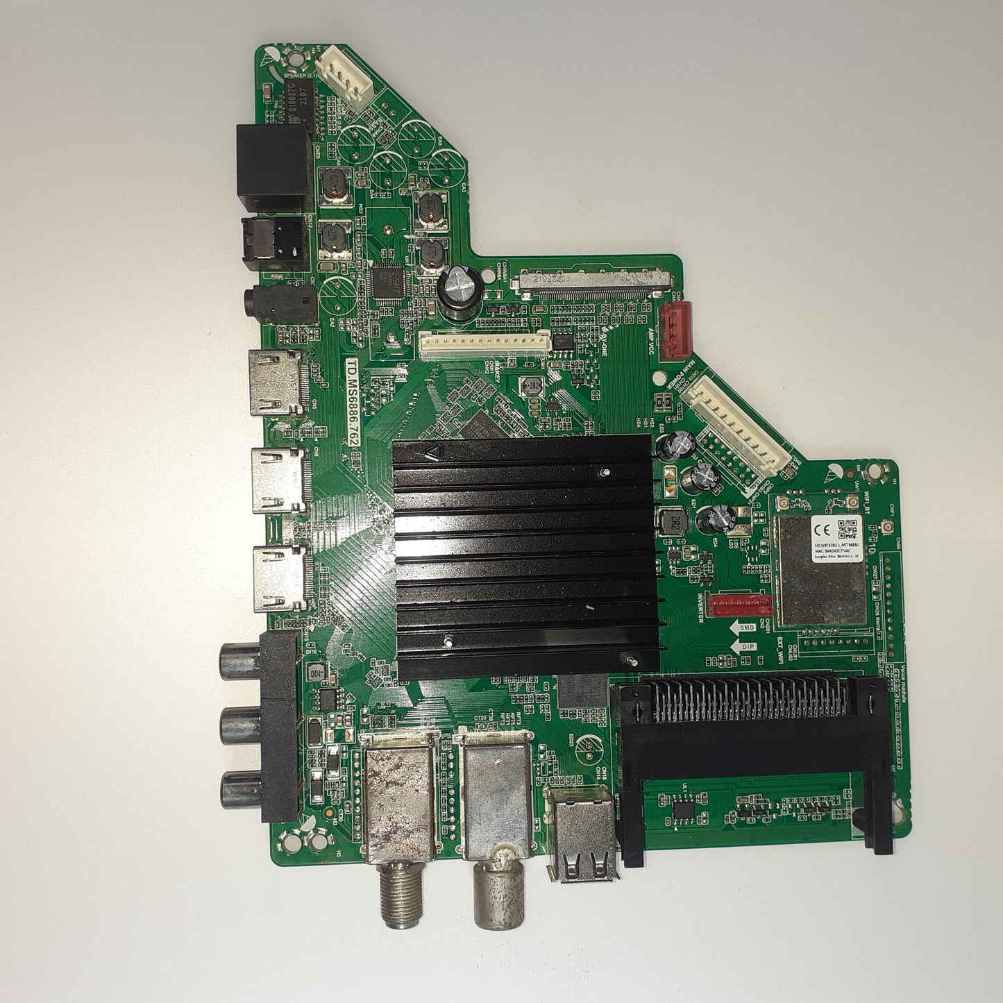 CARTE PRINCIPALE TD.MS6886.762 (programmée pour TCON T650QVN08.4) pour Télé SMART-TECH  SMT65E1MUC2M1B1