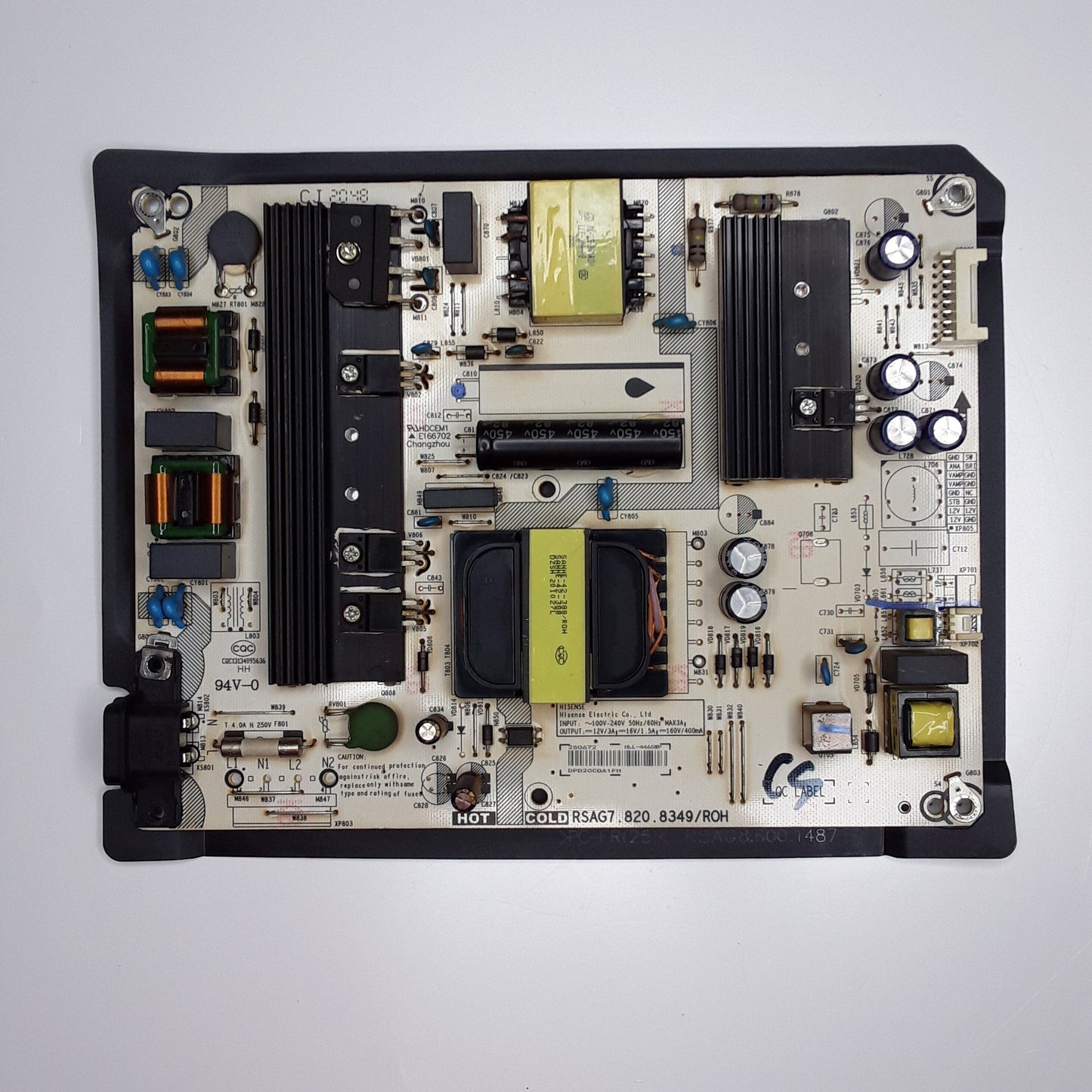 CARTE D'ALIMENTATION RSAG7.820.8349/ROH pour télé HISENSE 43A7500F