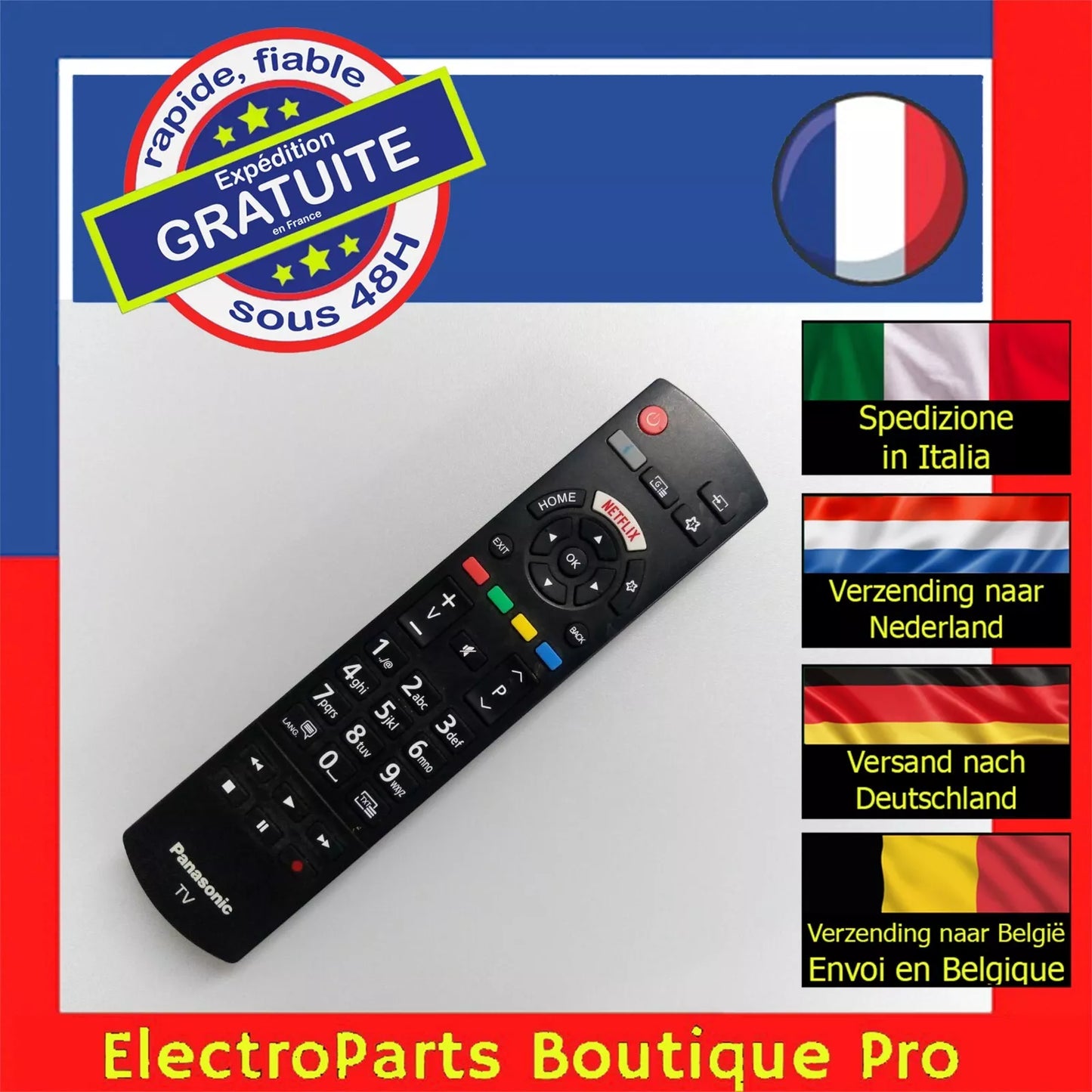 Télécommande pour télé PANASONIC TX43GX550E