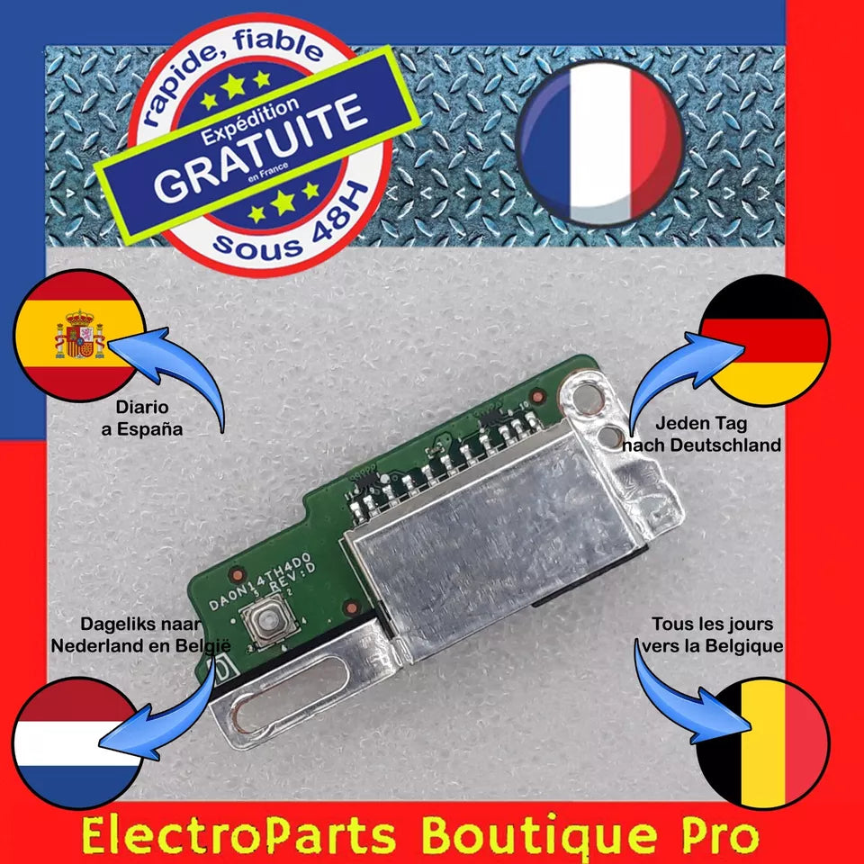 Module Marche-Arrêt (bouton POWER) DA0N14TH4D0 REV:D pour PC tout-en-1 HP 24-DF