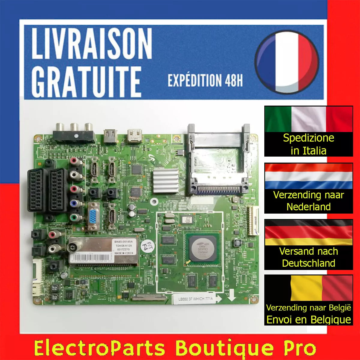 Carte principale BN94-02756F pour télé SAMSUNG LE37B550
