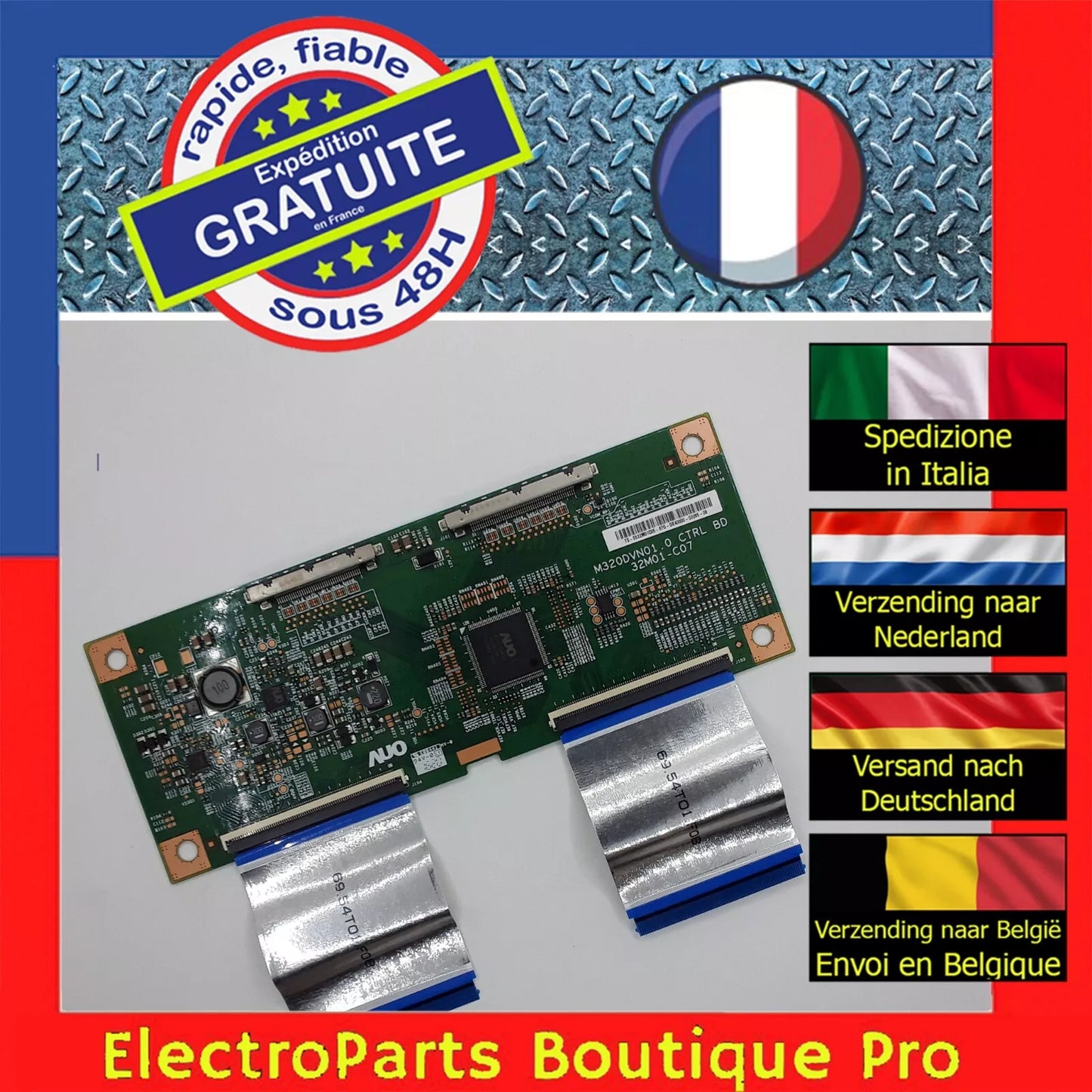 Carte T-CON AUO M320DVN01.0 32M01-C07 pour moniteur AOC 320LM00001