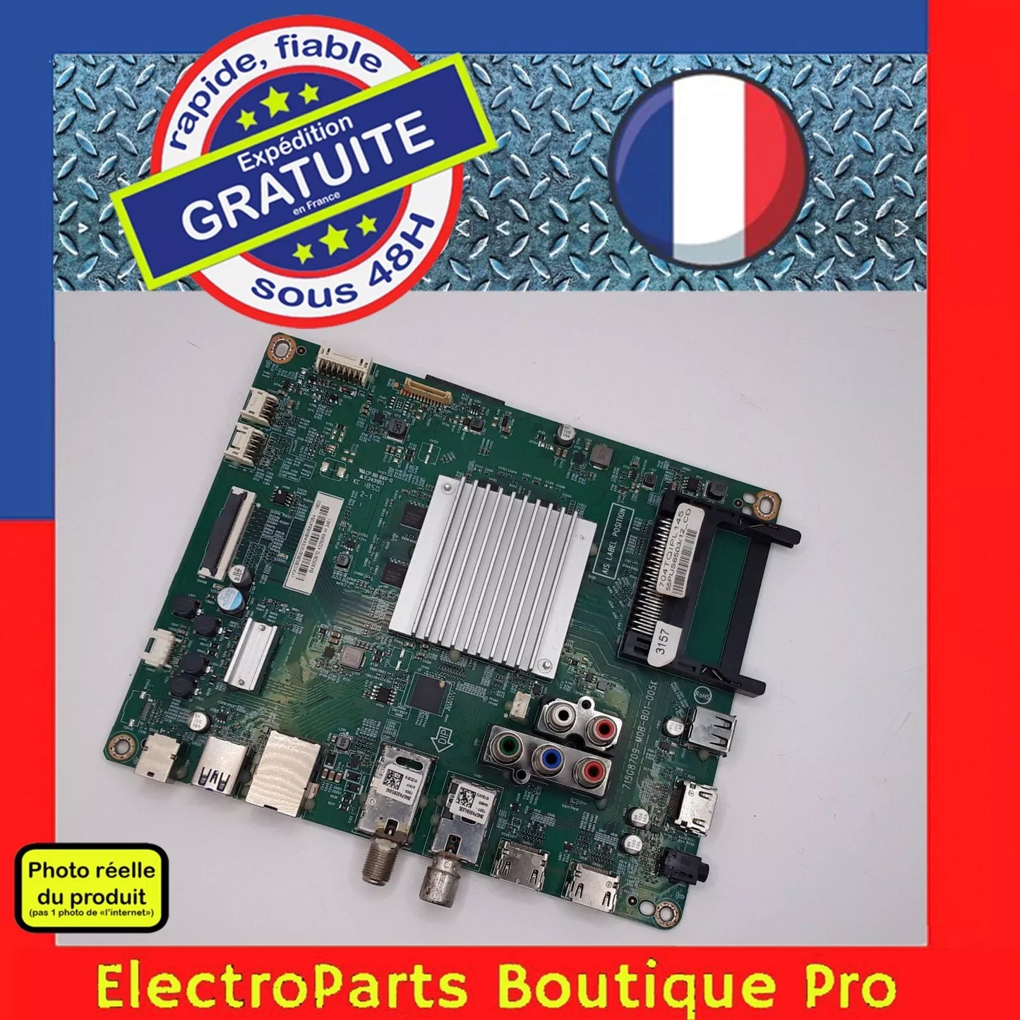 Carte principale 704TQIPL145 pour télé PHILIPS 55PUS6503/12