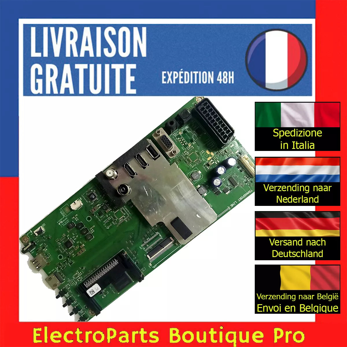 Carte principale VTY90R-5 pour télé GRUNDIG 48 VLE 5421