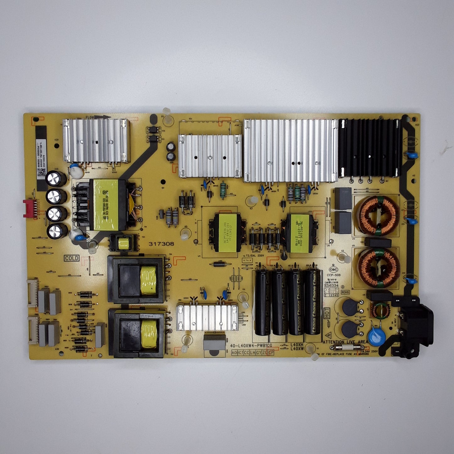 CARTE D'ALIMENTATION 40-L40XW4-PWB1CG pour télé TCL 75C725