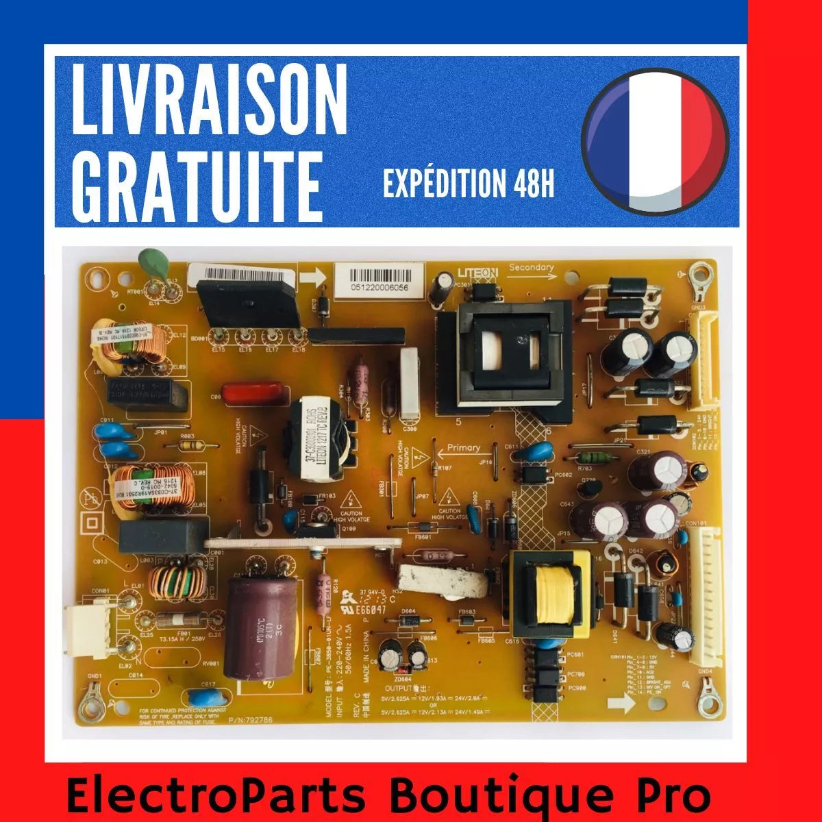 CARTE D'ALIMENTATION PE-3850-01UN-LF pour télé TOSHIBA