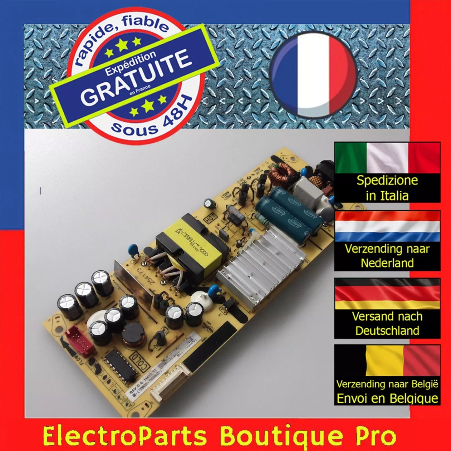Carte d'alimentation 08-L12NHA2-PW200AB pour télé THOMSON 55UE6400W