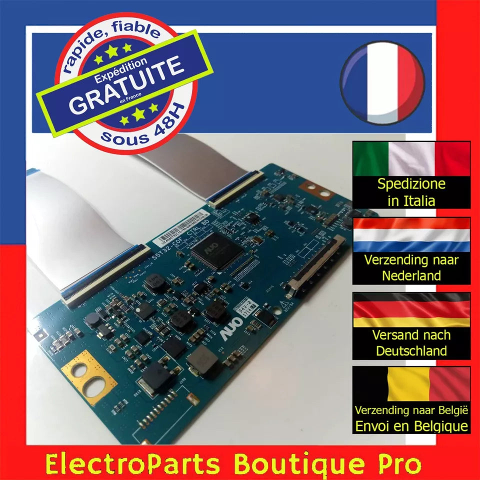 Carte T-CON AUO 55T32-C0F pour télé PHILIPS 50PUS6262/05