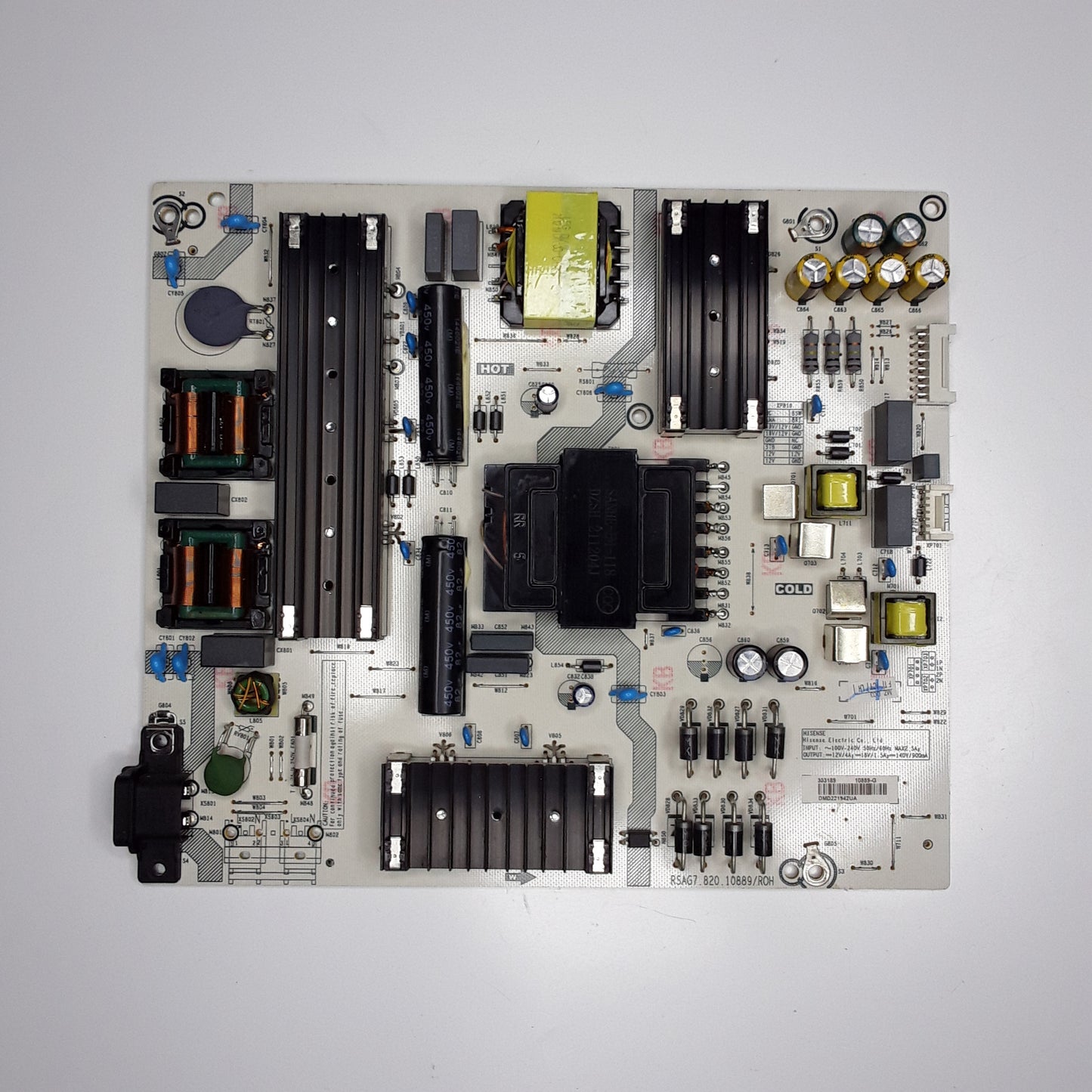 CARTE D'ALIMENTATION PCB RSAG7.820.10889/ROH pour télé HISENSE 58A7GQ