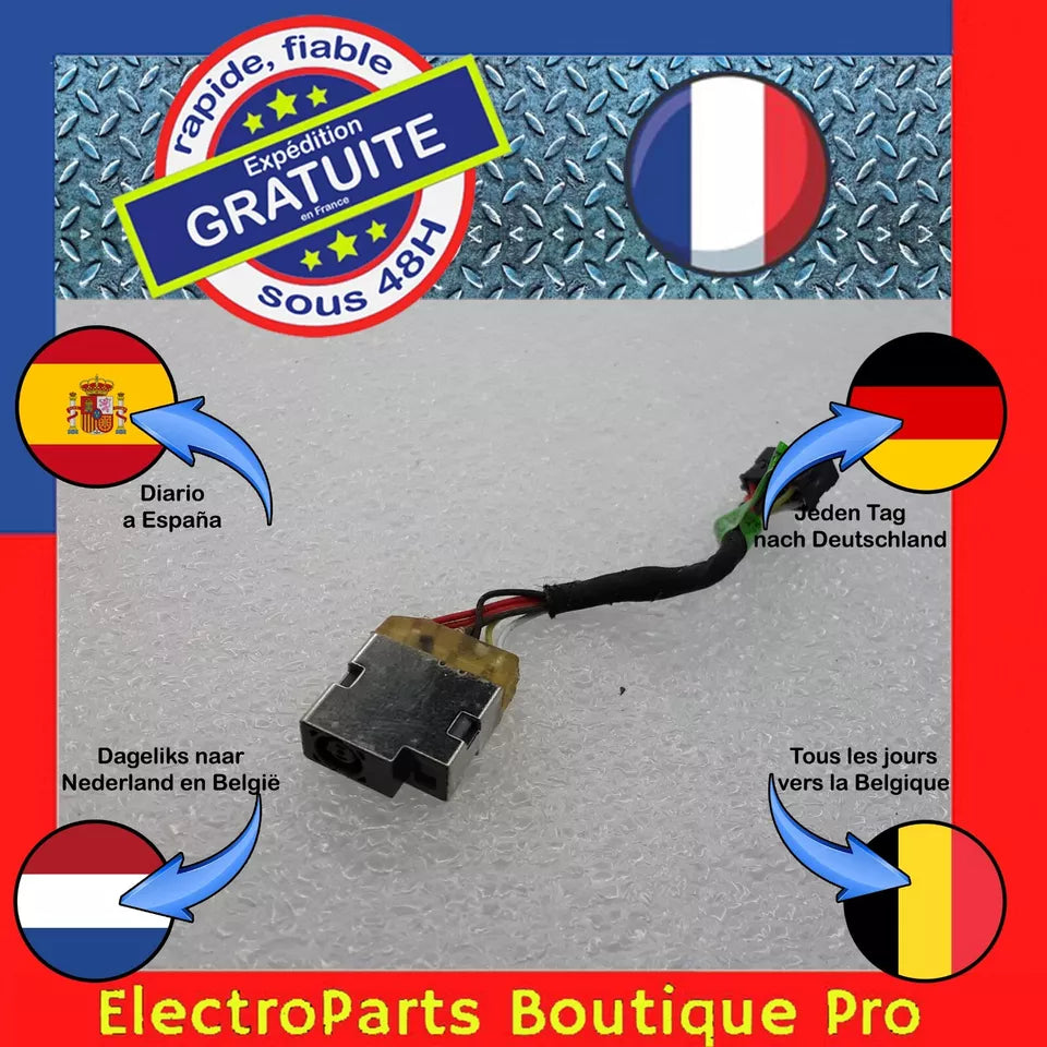 Connecteur d'alimentation 756956-YD1 pour PC portable HP 17-F056NF