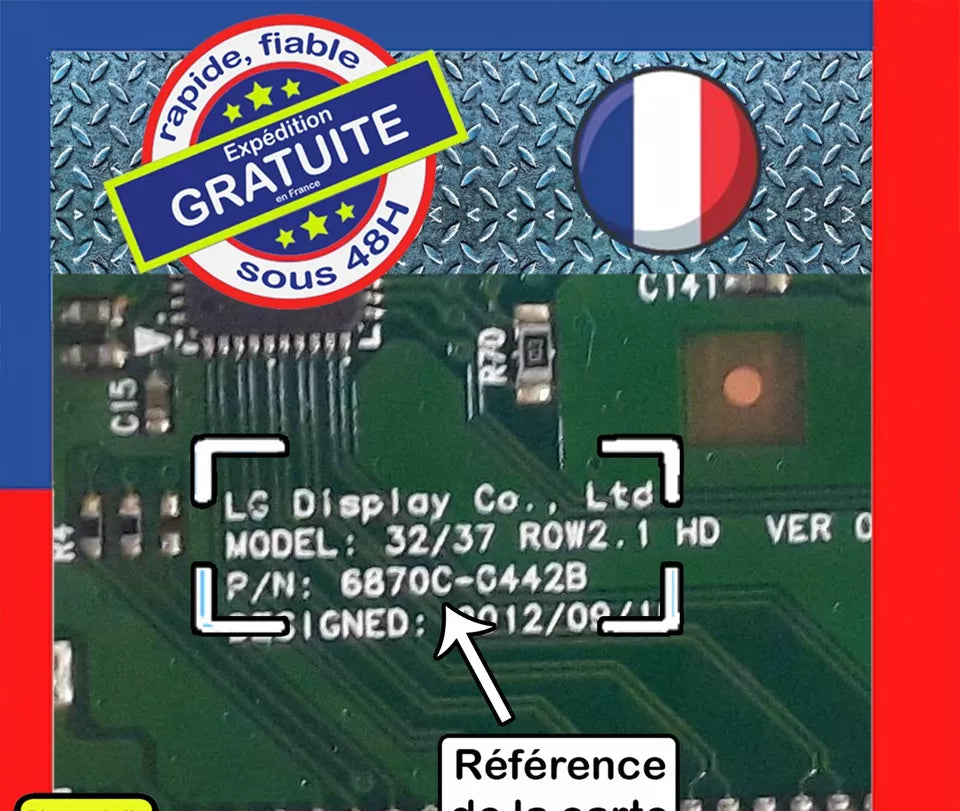 Carte T-CON LG 6870C-0442B pour télé PANASONIC TX-L32B6E