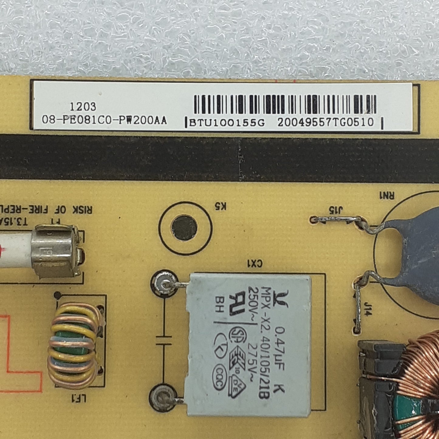 CARTE D'ALIMENTATION 08-PE081C0-PW200AA pour Télé THOMSON 32HU5253
