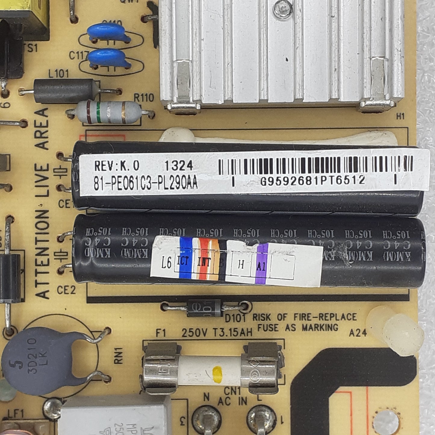 CARTE D'ALIMENTATION 81-PE061C3-PL290AA pour Télé THOMSON 32HU5253C
