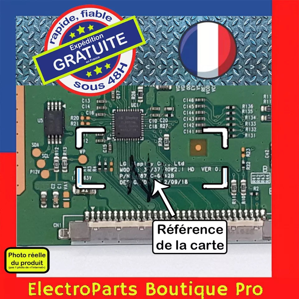 Carte T-CON LG 6870C-6442B pour télé TOSHIBA 32 POUCES
