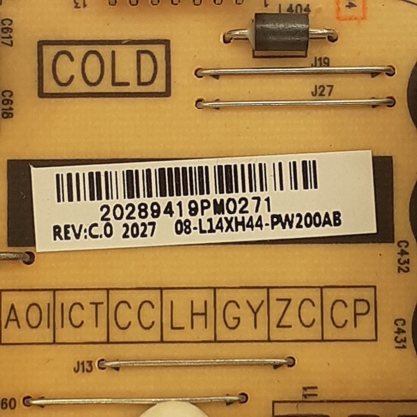 CARTE D'ALIMENTATION 08-L14XH44-PW200AB pour Télé TCL 55EC785