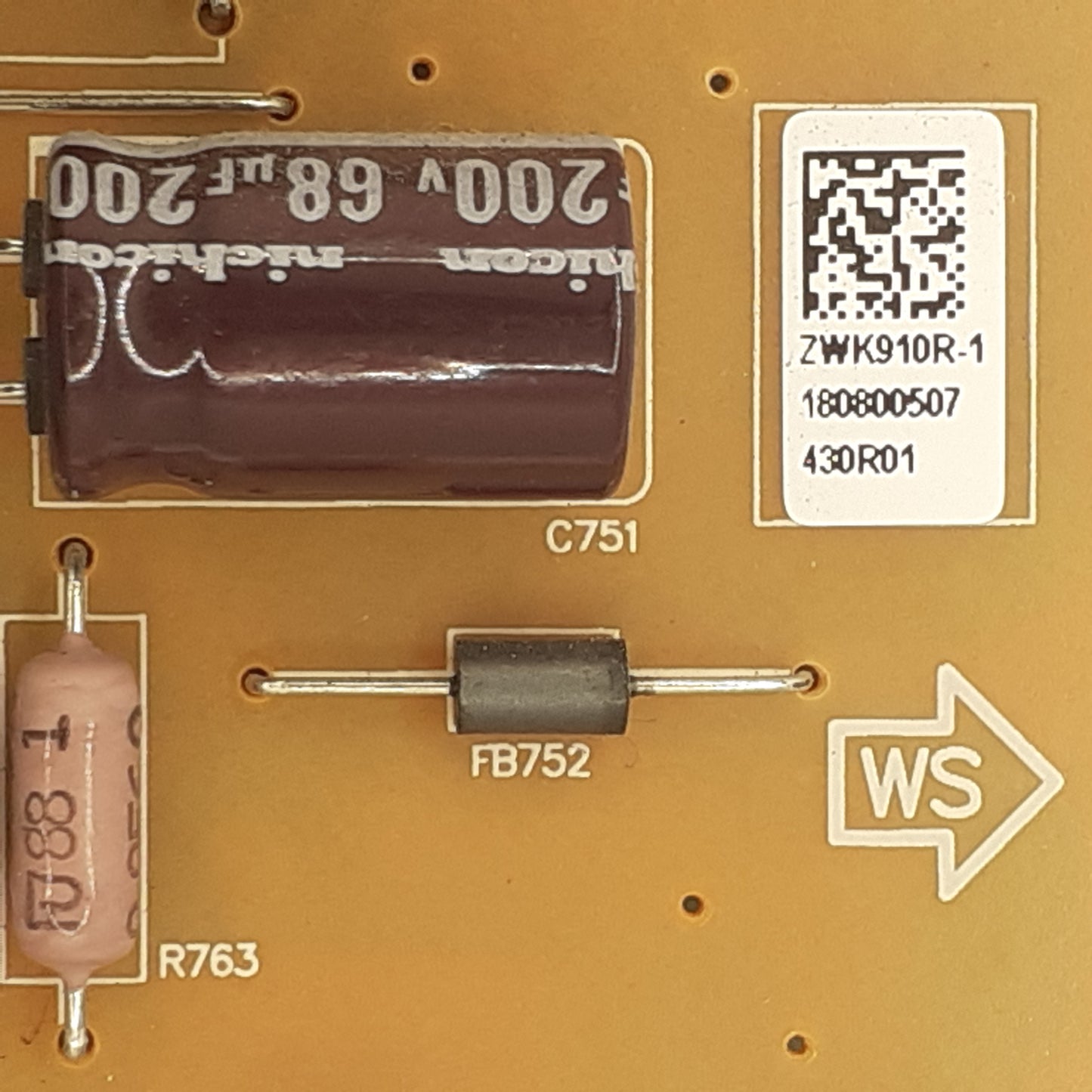 CARTE D'ALIMENTATION ZWK910R pour Télé GRUNDIG 55 VLX 7810