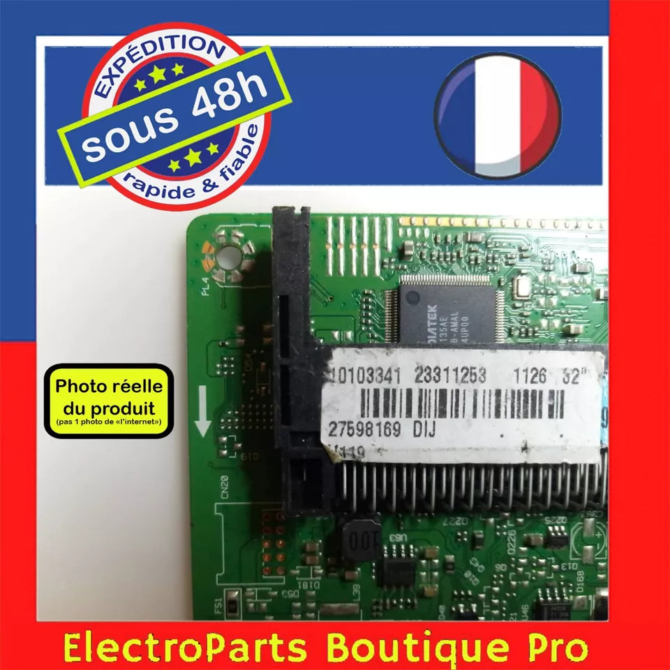 Carte principale VESTEL 17MB82S 23311253 pour télé TOSHIBA 32W1433DG