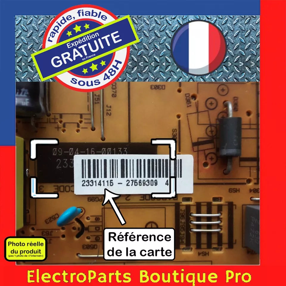 Carte d'alimentation VETEL 17IPS20 2334115 pour télé HAIER LEU55V300S