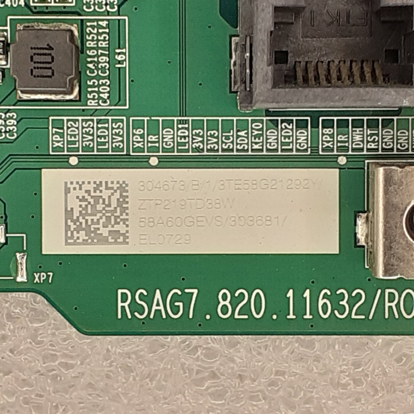 CARTE PRINCIPALE RSAG7.820.11632/ROH 58A60GEVS/303681/ELO729 pour Télé HISENSE 58A7GQ