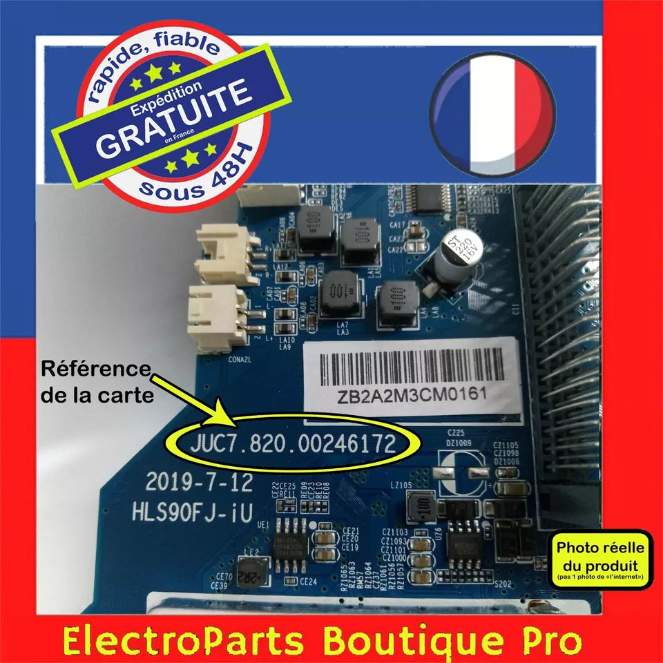 Carte principale JUC7.820.00246172 pour télé CHIQ UCC55G5N-ESI