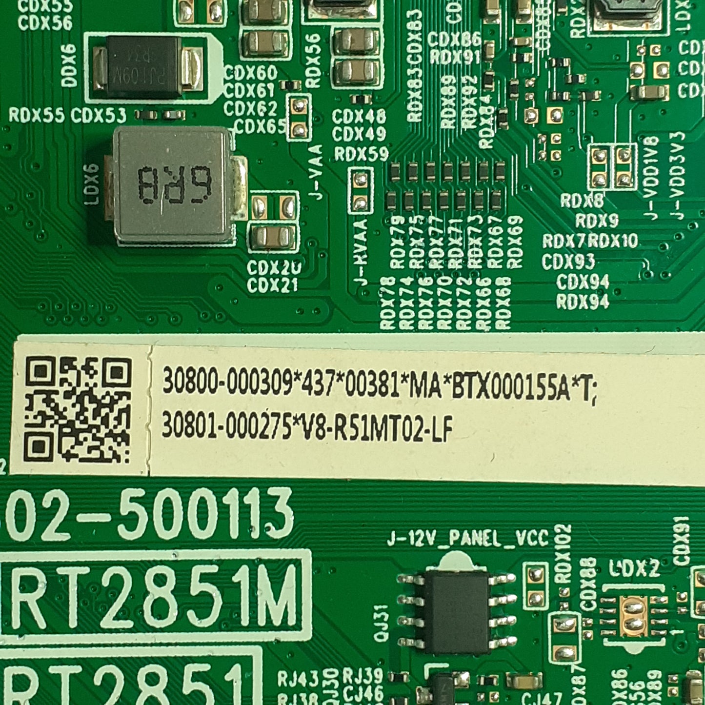 CARTE PRINCIPALE combinée V8-R51MT02-LF pour Télé TCL 43P725