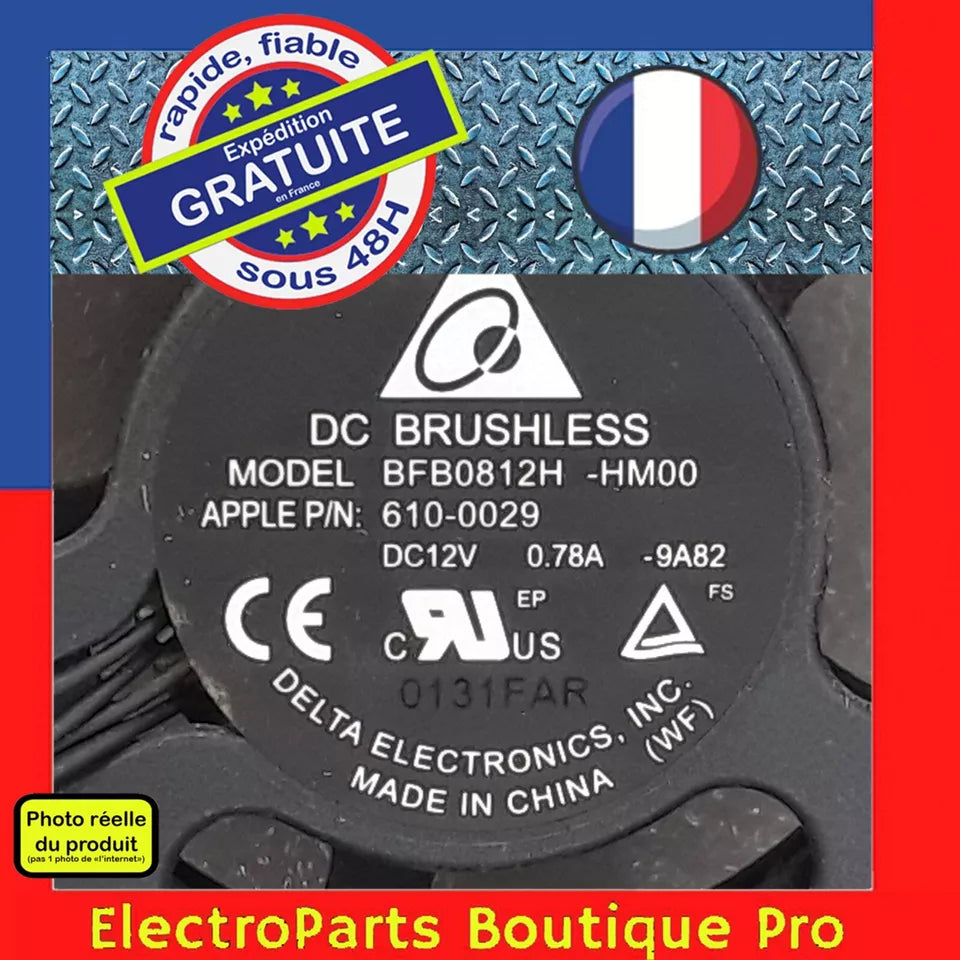 Ventilateur DELTA BFB0812H -HM00 pour iMac A1311 EMC 2308