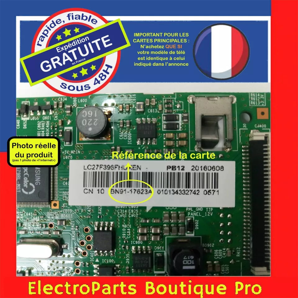 Carte principale BN91-17623A pour télé SAMSUNG C27F396FHU