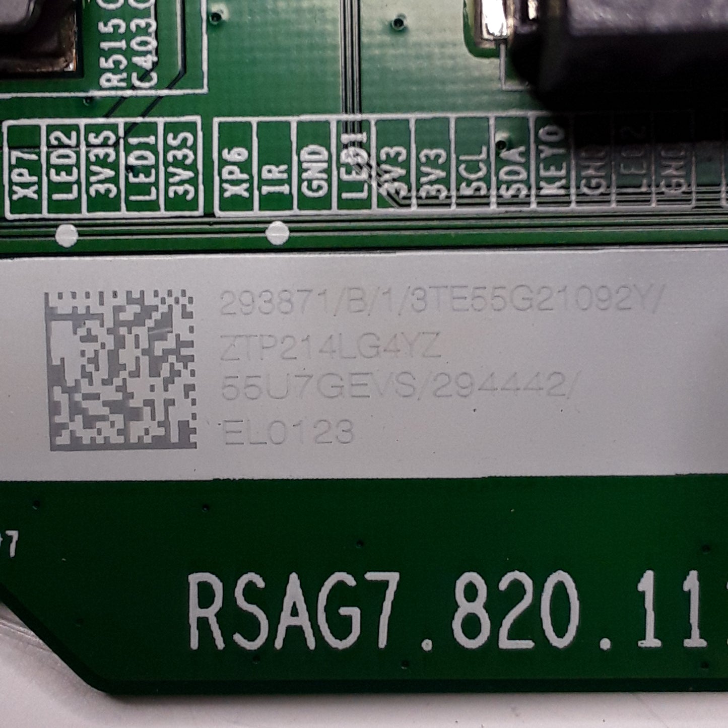 CARTE PRINCIPALE 55U7GEVS/294442/EL0123 pour télé HISENSE 55U8GQ