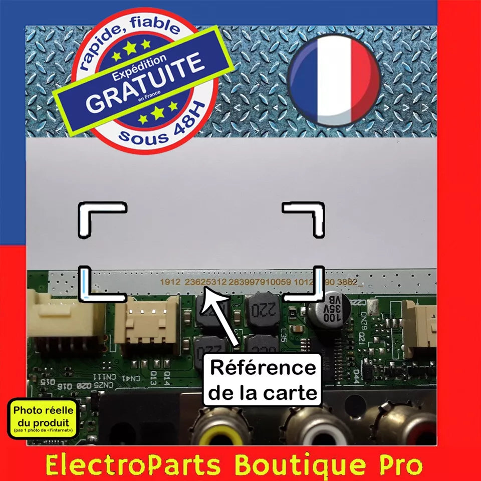 Carte principale VESTEL 17MB230 23625312 pour télé HITACHI 49HK6100W