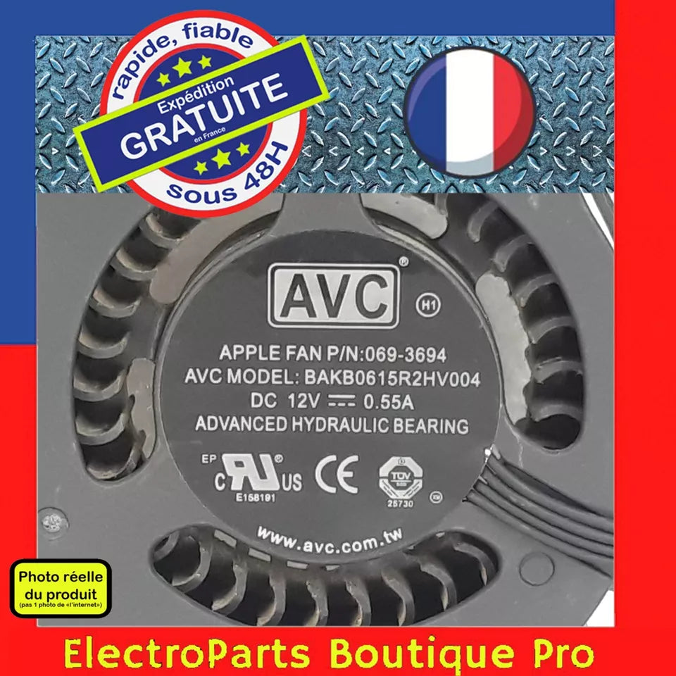 Ventilateur AVC BAK0B0615R2HV004 pour iMac A1311 EMC 2389
