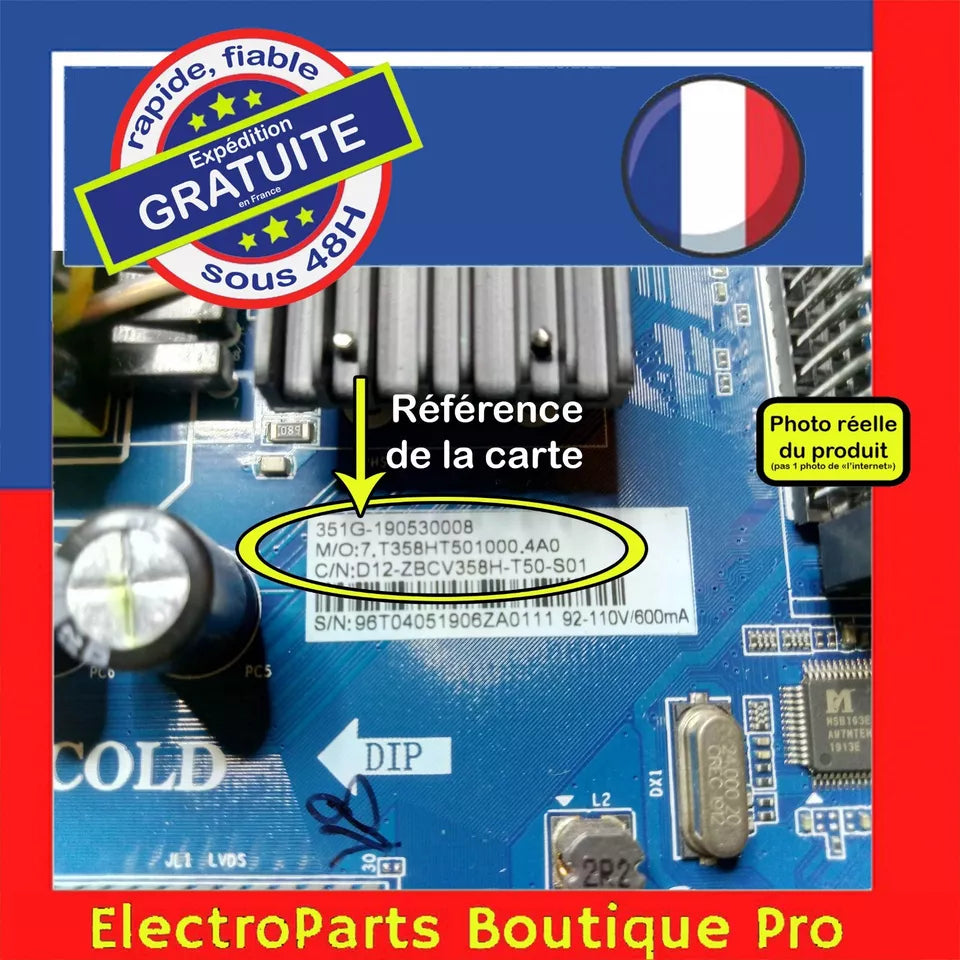 carte principale 351G-190530008 pour télé FPS FPSTV50FHD