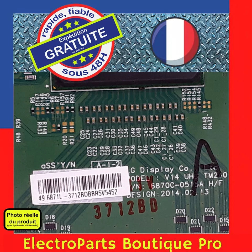 Carte T-CON LG 6870C-0515A pour télé SONY KD-49X8505B