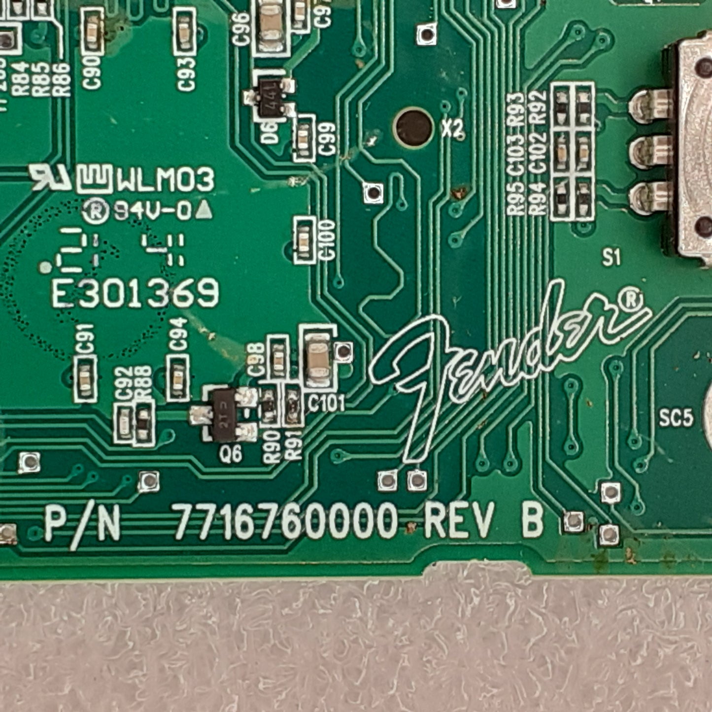 CARTE DE COMMANDE 7716760000 REV B / MLT50 pour ampli MUSTANG LT50