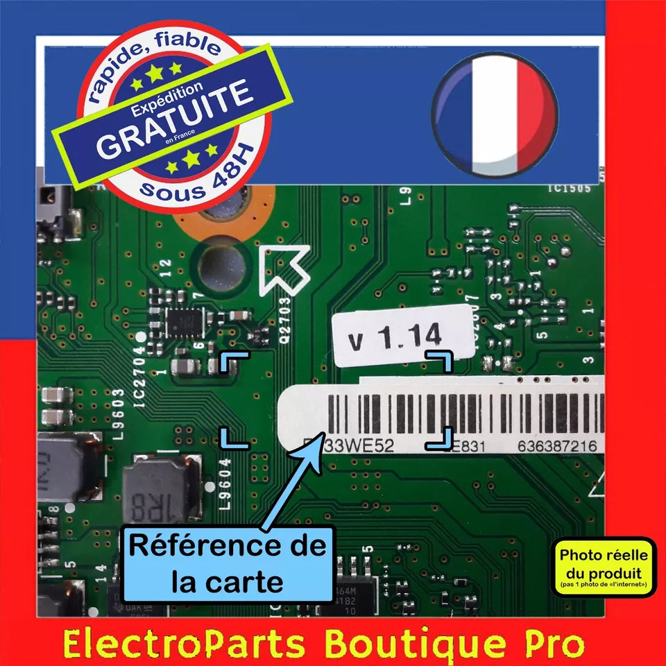Carte principale F733WE52 pour télé SHARP LC-40LE831E