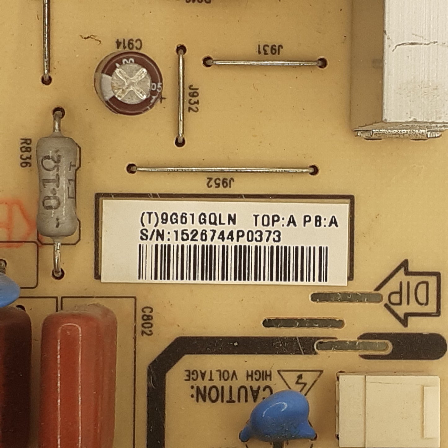CARTE D'ALIMENTATION (T)9G61GQLN / 715G3425-P01-0HV-003S pour Télé PHILIPS