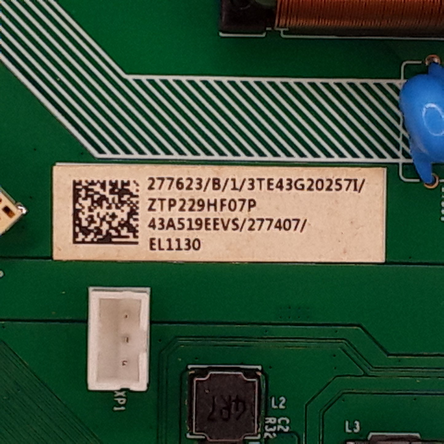 Carte principale 43A519EEVS/277407/EL1130 pour Télé HISENSE 43A7100