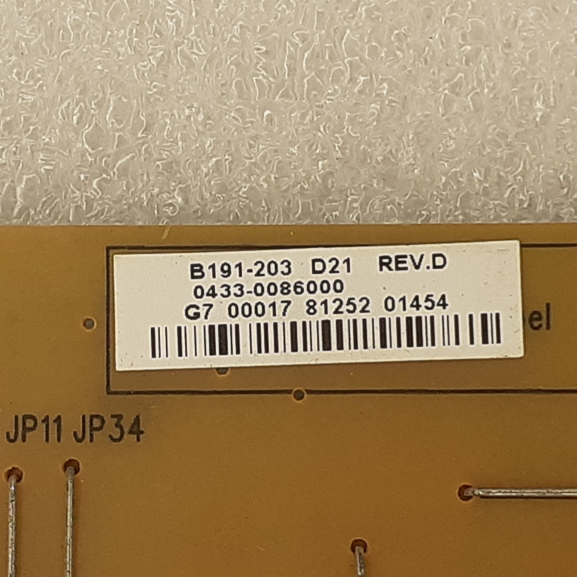Carte d'alimentation DARFON B191-203 D21 REV:D / B191-203 pour Télé TOSHIBA 40L5333D