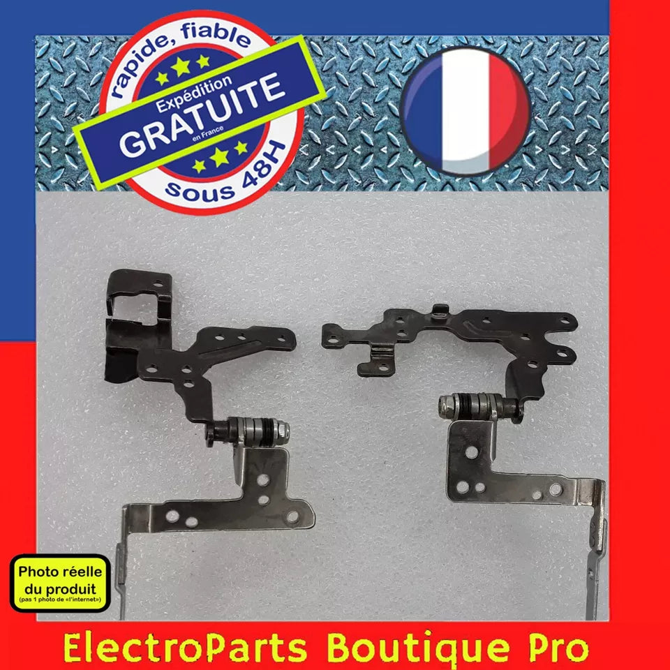 Charnières (droite + gauche) SNR-R + SNR-L pour PC portable HP 17-F 17-F056NF