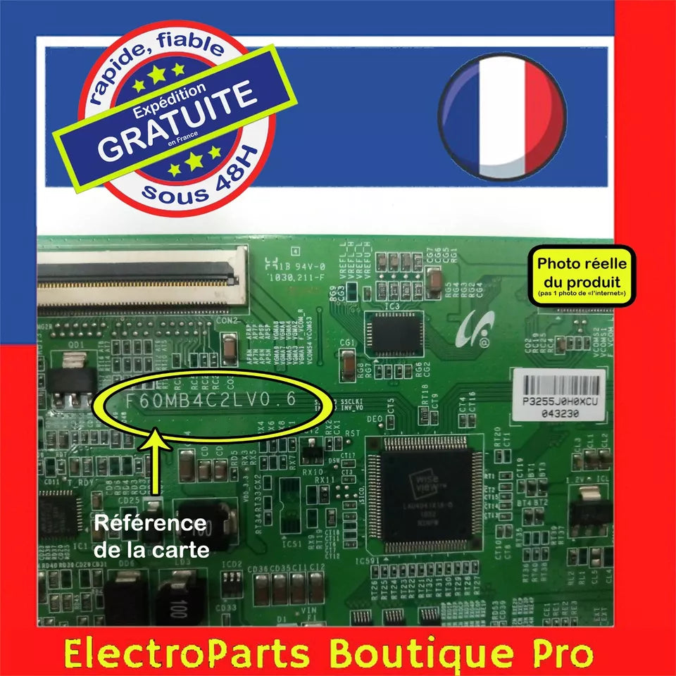 Carte T-CON F60MB4C2LV0.6 pour télé