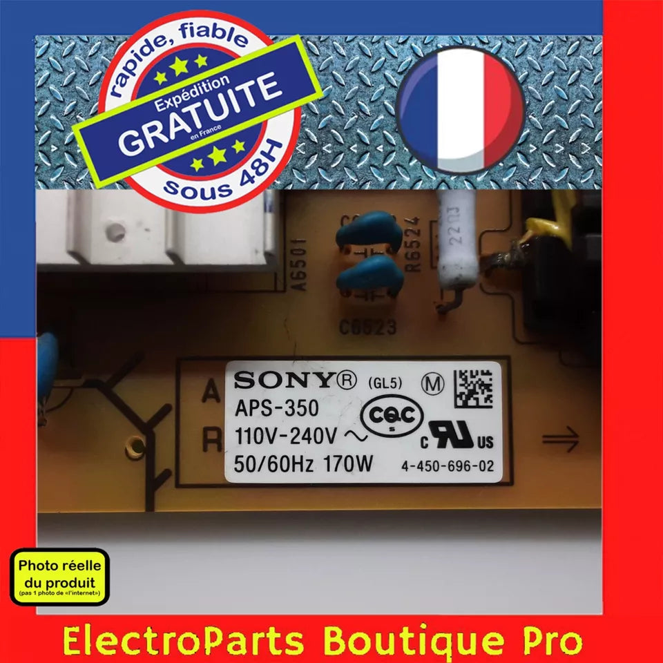 Carte d'alimentation 4-450-696-02 / 1-888-122-12 pour télé SONY KDL-46R470A
