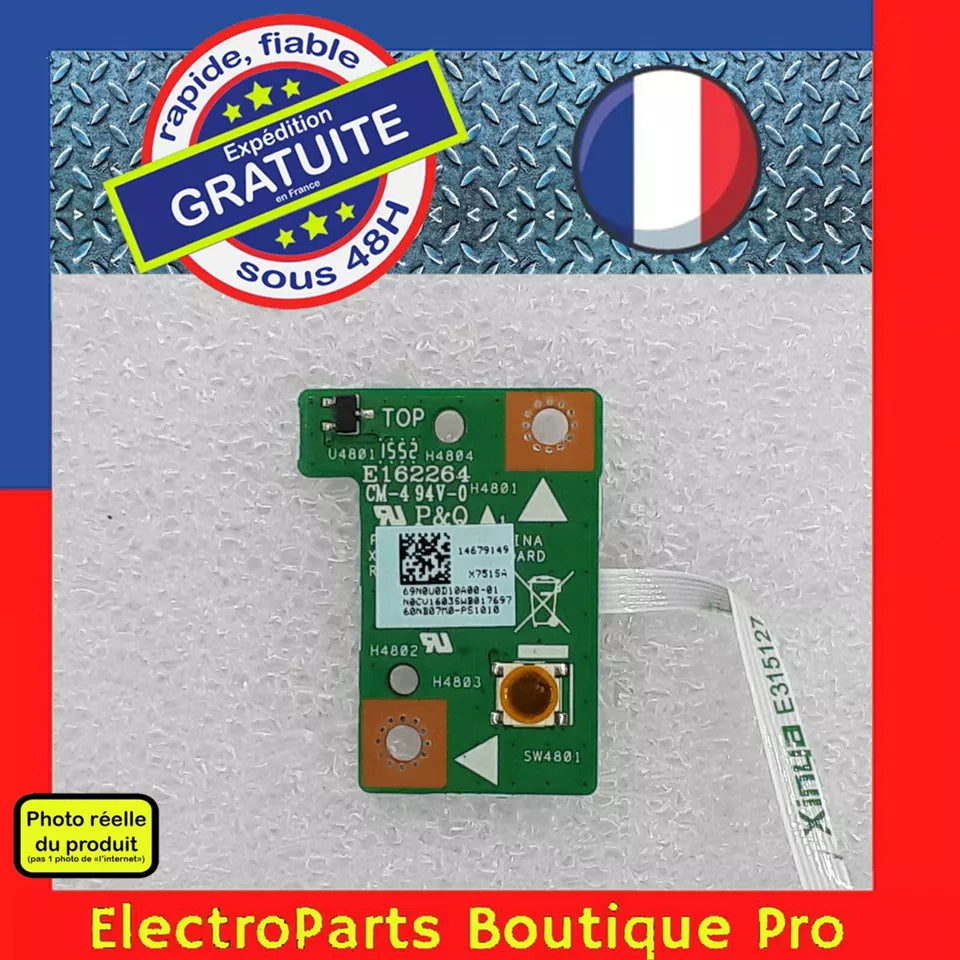 Module Marche-Arrêt (bouton POWER) E162264 pour PC portable ASUS X751S