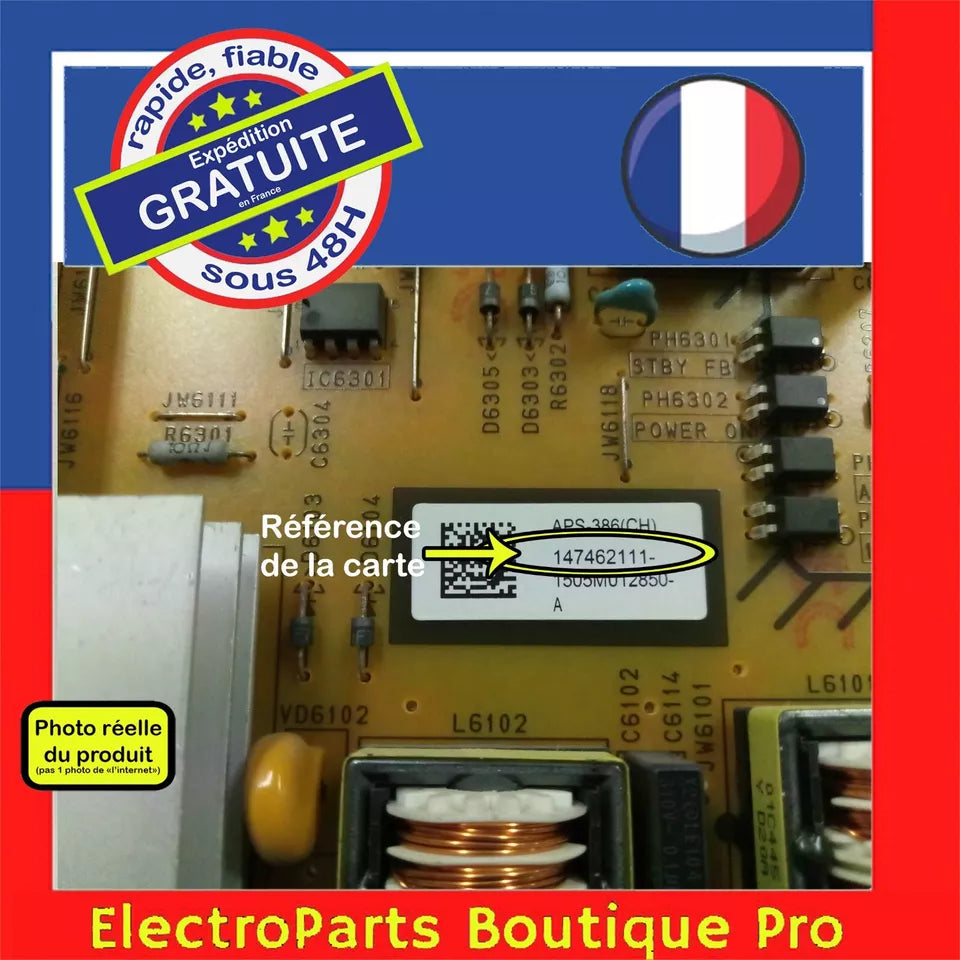 Carte d'alimentation 147462111 pour télé SONY KD-43X8309C
