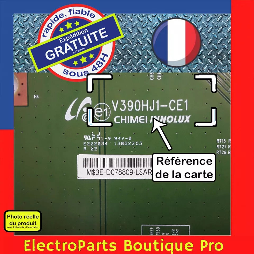 Carte T-CON CHIMEI V390HJ1-CE1 pour télé THOMSON 39FU5553