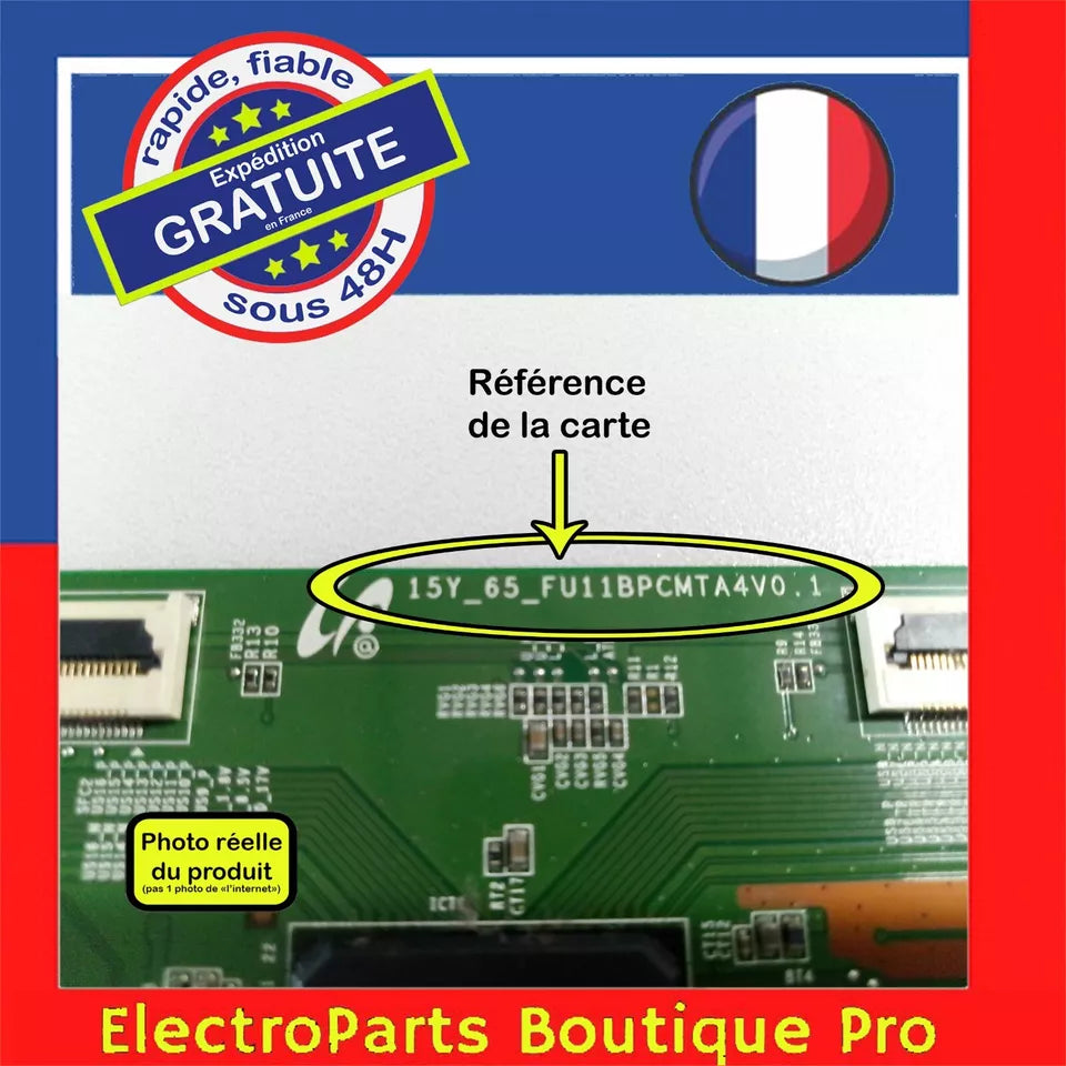 Carte T-CON 15Y_65_FU11BPCMTA4V0.1 pour télé THOMSON 65UB6406