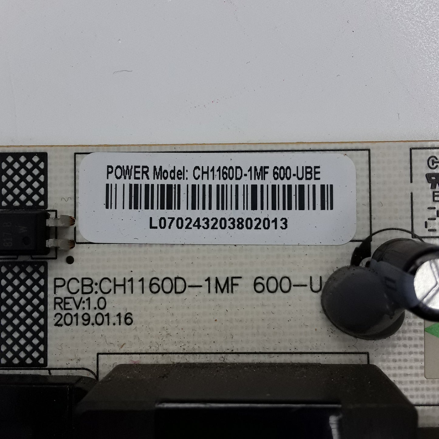 CARTE D'ALIMENTATION CH1160D-1MF 600-UBE pour télé CHIQ U55H7S