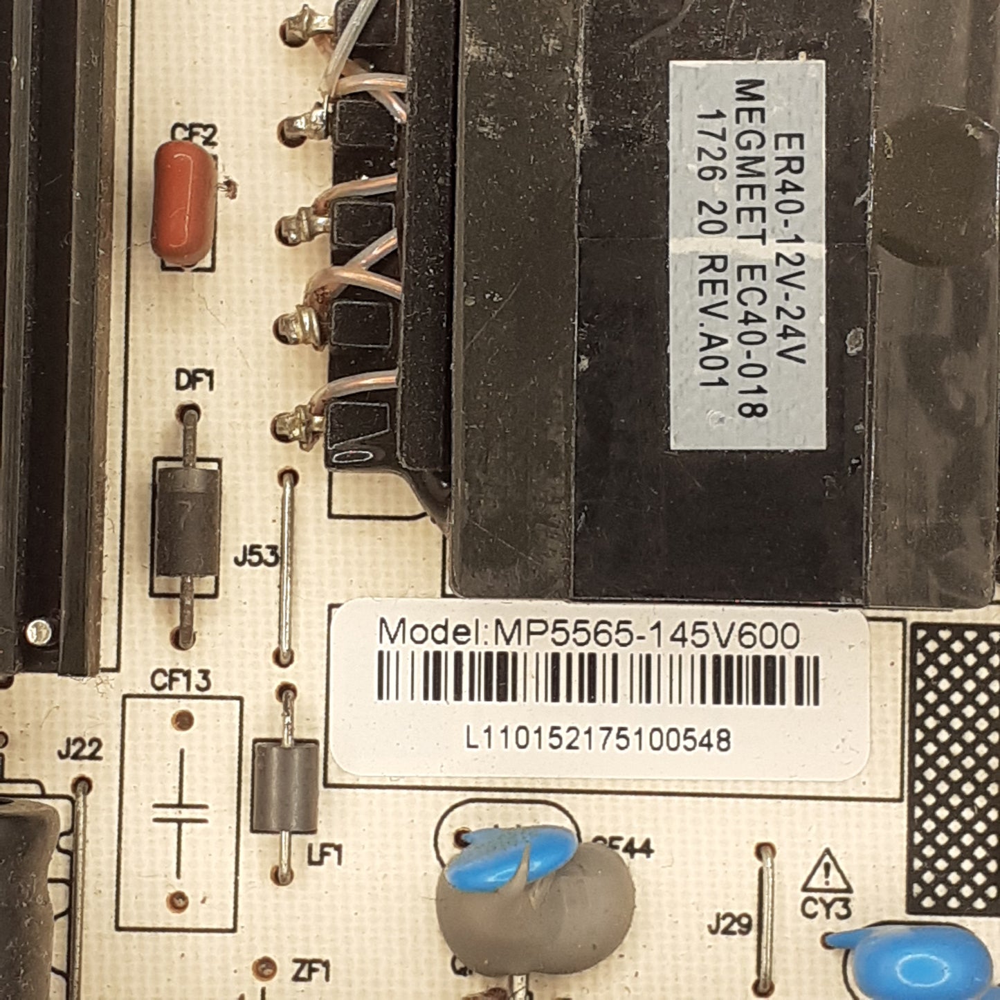 CARTE D'ALIMENTATION MP5565-145V600 pour Télé AKAI ATE-55B4744K