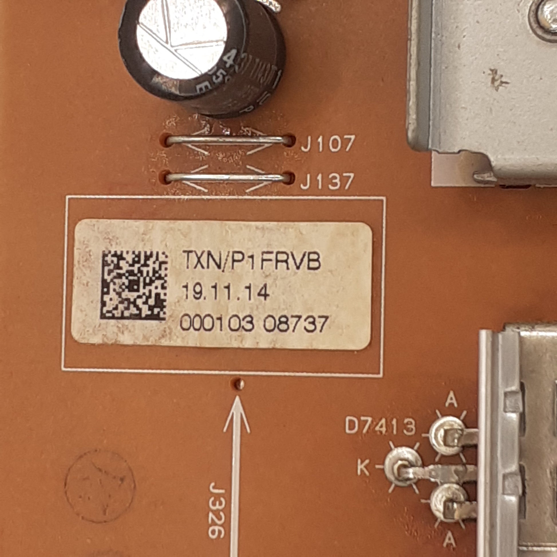 Carte d'alimentation TXN/P1FRVB / TNPA6032 pour Télé PANASONIC TX-48AX630E